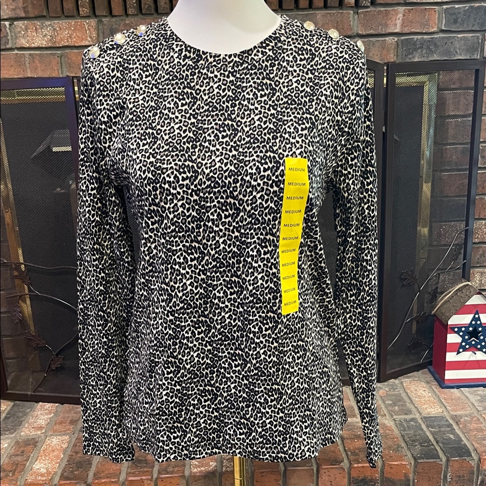 Rafaella  Leopard Print Top
